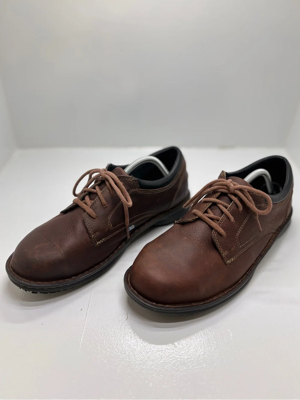 Timberland PRO 85590 Brown Leather Oxford Work Shoes Men's Size 10M Slip Resista